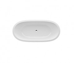 Laufen Alessi One inbouwbad Solid Surface ovaal 182.8x86.8x46cm Wit
