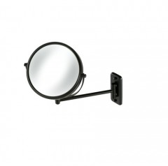 Geesa make-up spiegel 1-armig normaal en 3x vergrotend Ø20cm Zwart