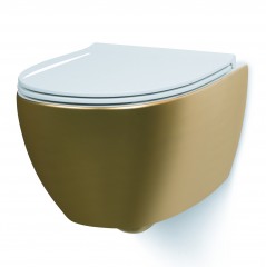 Luca Sanitair Globo Specials zwevend wandtoilet rimless 54x36cm incl. softclose toiletzitting