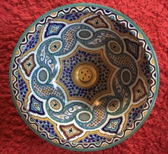 SALE Marokaanse waskom keramiek Ø40cm diverse kleuren